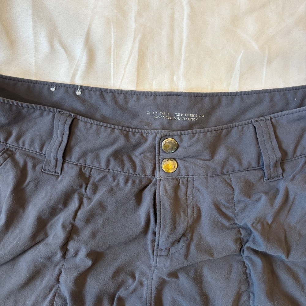 Columbia Women’s Hiking Shorts Size 8 Gray Omni-Shield Outdoor - Picture 2 of 7